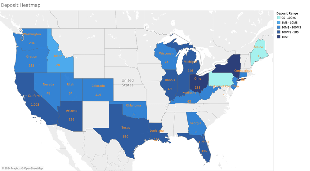 Deposits Heatmap